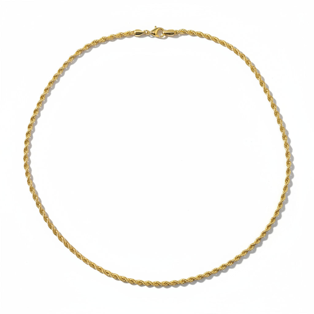 Luma Twist İnce Gold Kolye