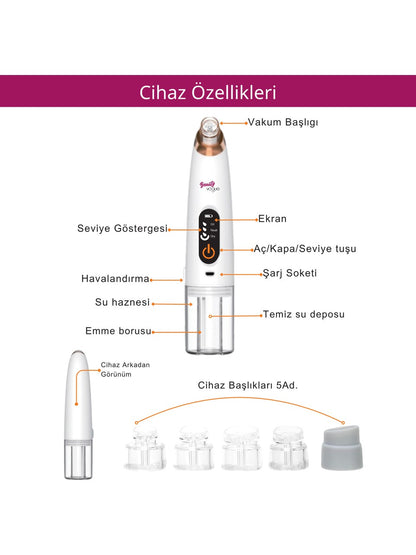 SU BAZLI VAKUMLU SİYAH NOKTA TEMİZLEME CİHAZI