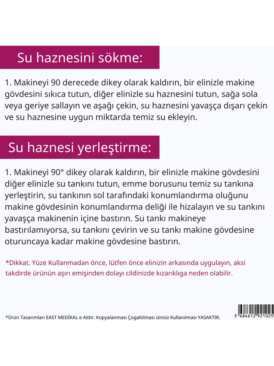 SU BAZLI VAKUMLU SİYAH NOKTA TEMİZLEME CİHAZI