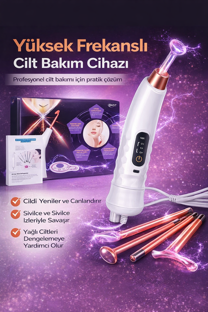 Yüksek Frekanslı Cilt Bakım Cihazı