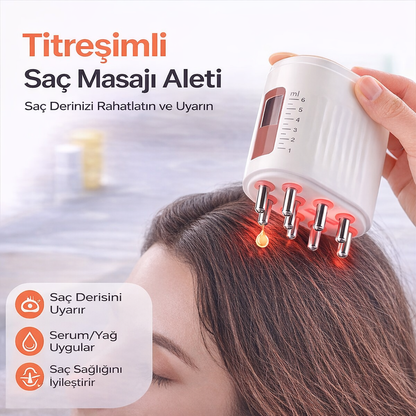 titreşimli saç serum tarağı
