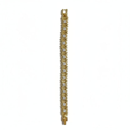 The Golden Track Ray Tasarımlı Gold Bileklik