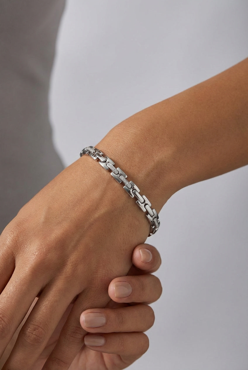 The Modern Link Dikdörtgen Bar Bileklik