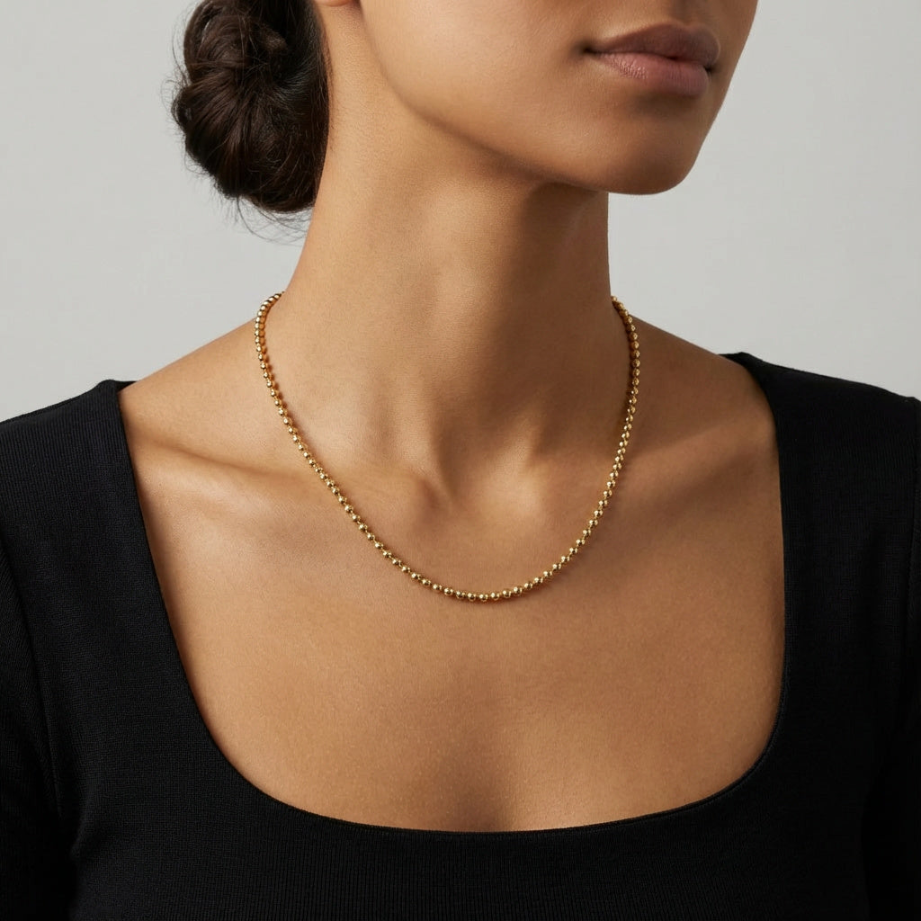 Aura Boncuk Zincir Kolye