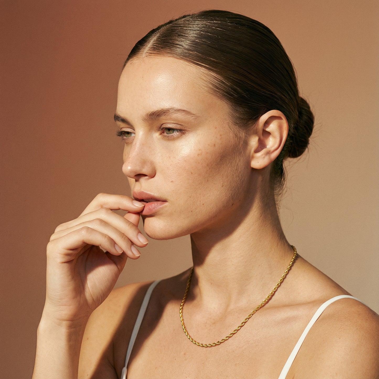 Luma Twist İnce Gold Kolye