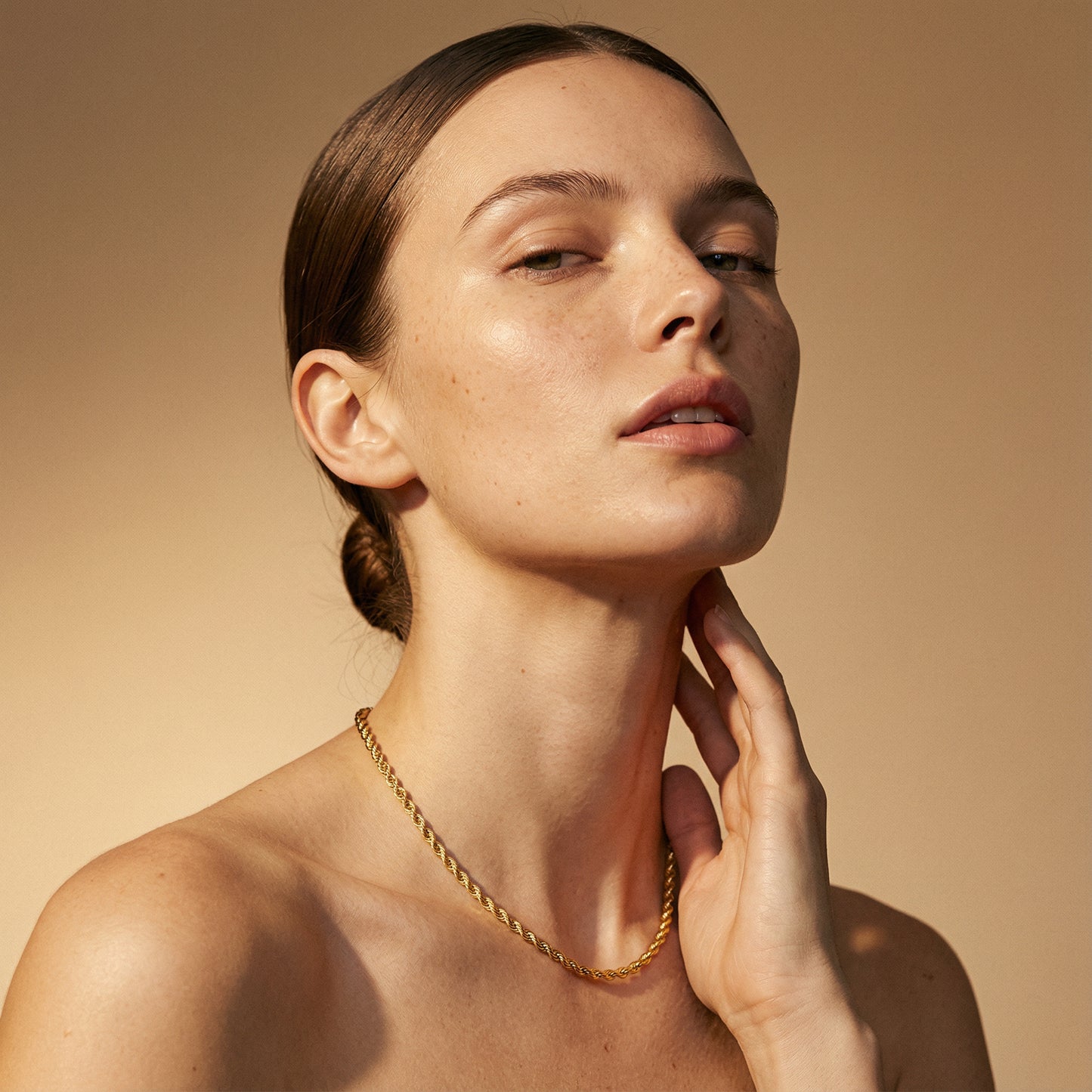 Luma Twist İnce Gold Kolye