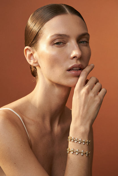 The Golden Marquise Markiz Taşlı Bileklik