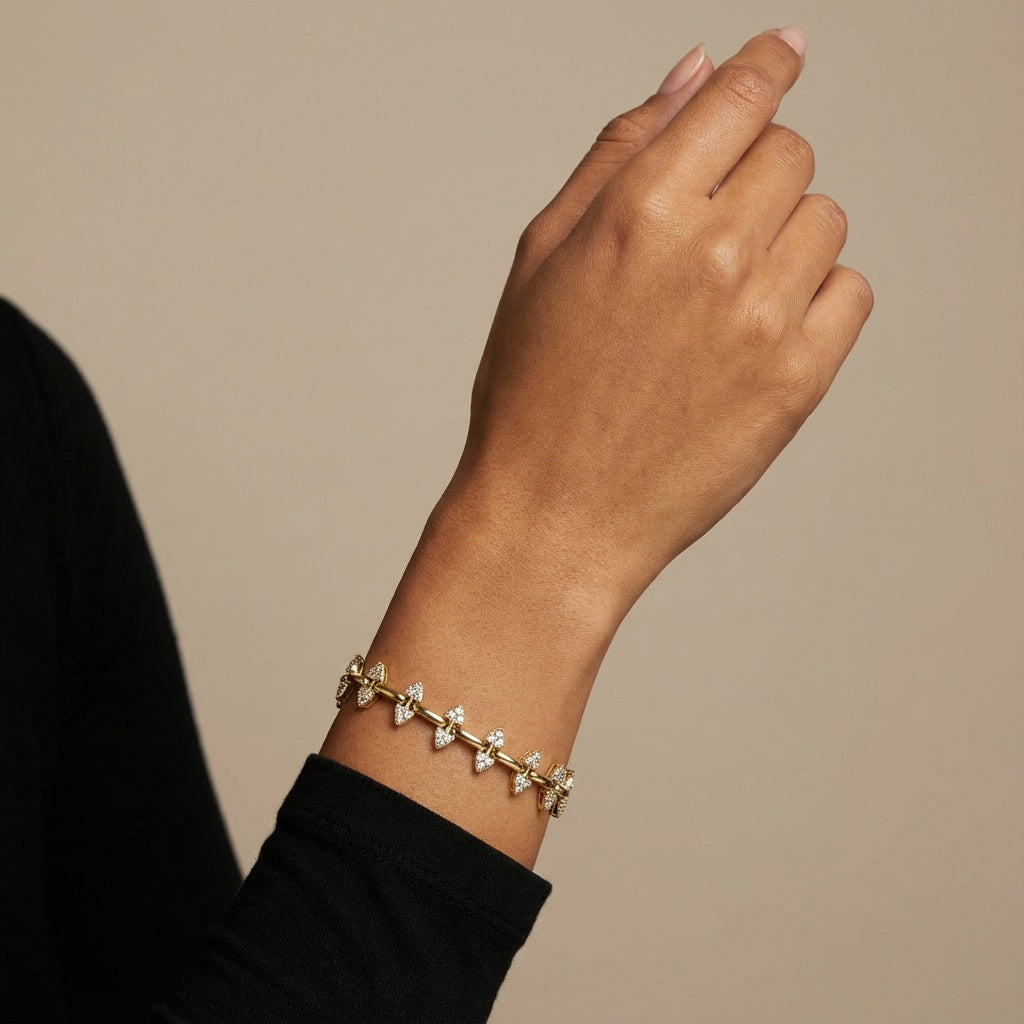 The Golden Marquise Markiz Taşlı Bileklik