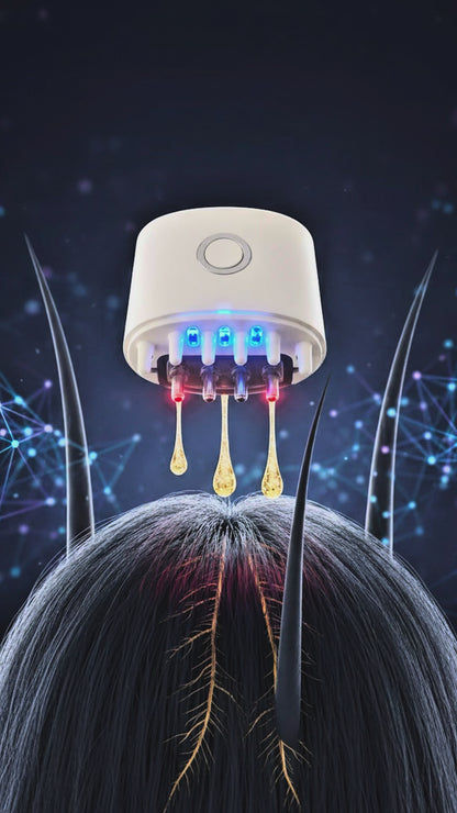 titreşimli saç serum tarağı