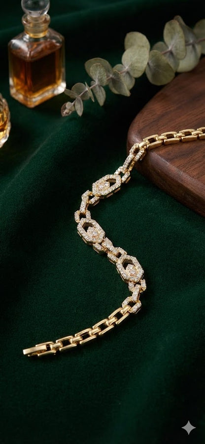The Geo-Luxe Bracelet Geometrik Lüks Bileklik