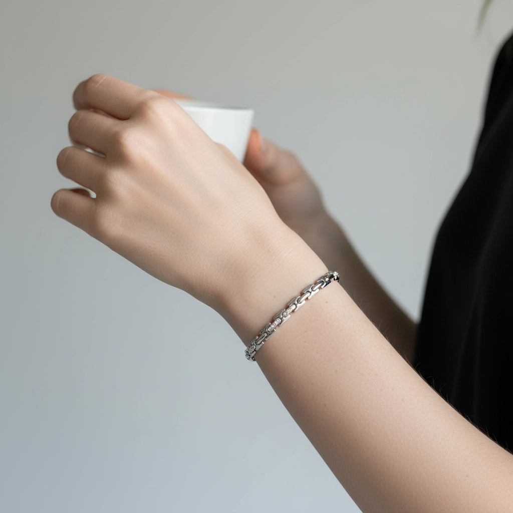 The Modern Link Dikdörtgen Bar Bileklik