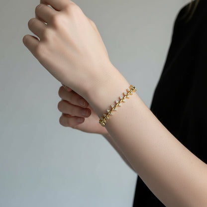 The Golden Marquise Markiz Taşlı Bileklik