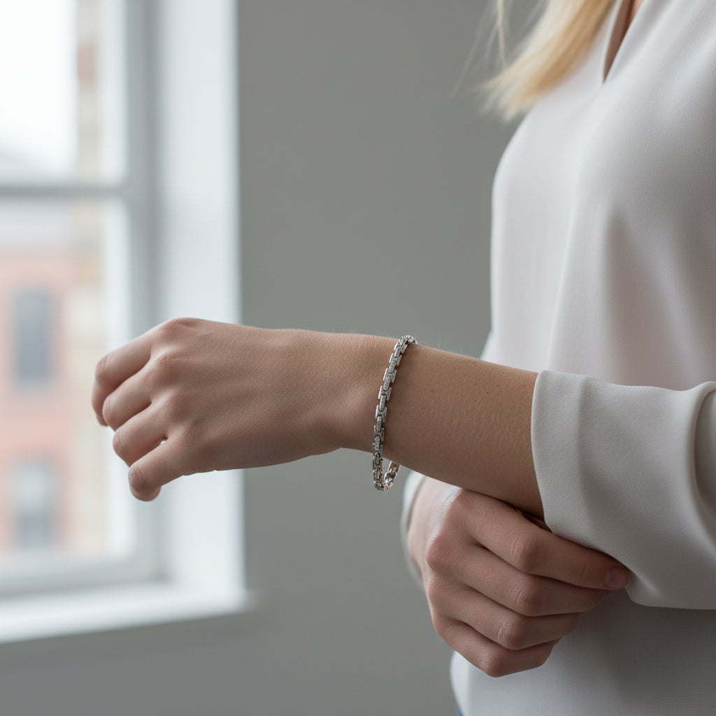 The Modern Link Dikdörtgen Bar Bileklik